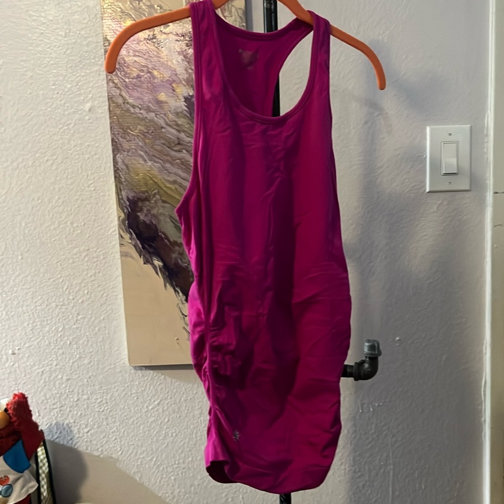 Hot pink, Athleta razorback, tank top size extra small